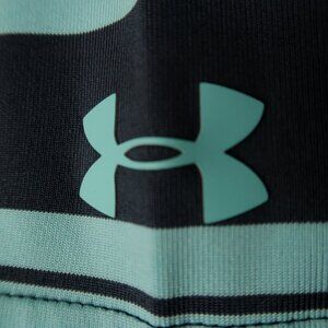 Under Armour HeatGear Blue Pelican Striped Polo (L) OMG! 😎